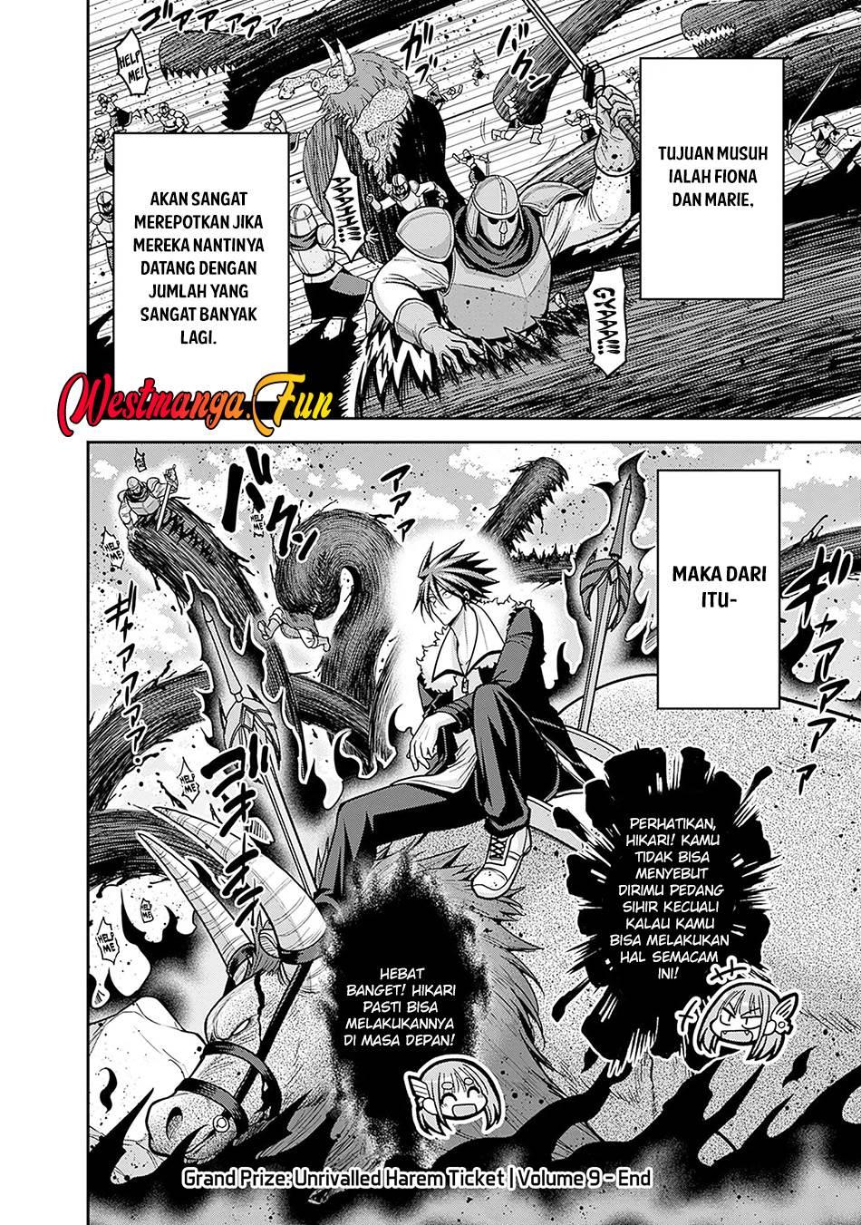 Chapter Komik
              Kujibiki Tokushou Musou Harem-ken Chapter 44 - page 35