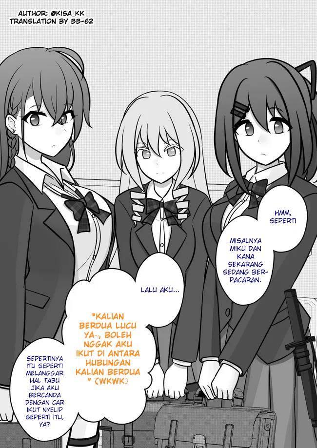 Chapter Komik
              Danjohi 1:39 no Heikou Sekai wa Omoi no Hoka Futsuu Chapter 99 - page 7