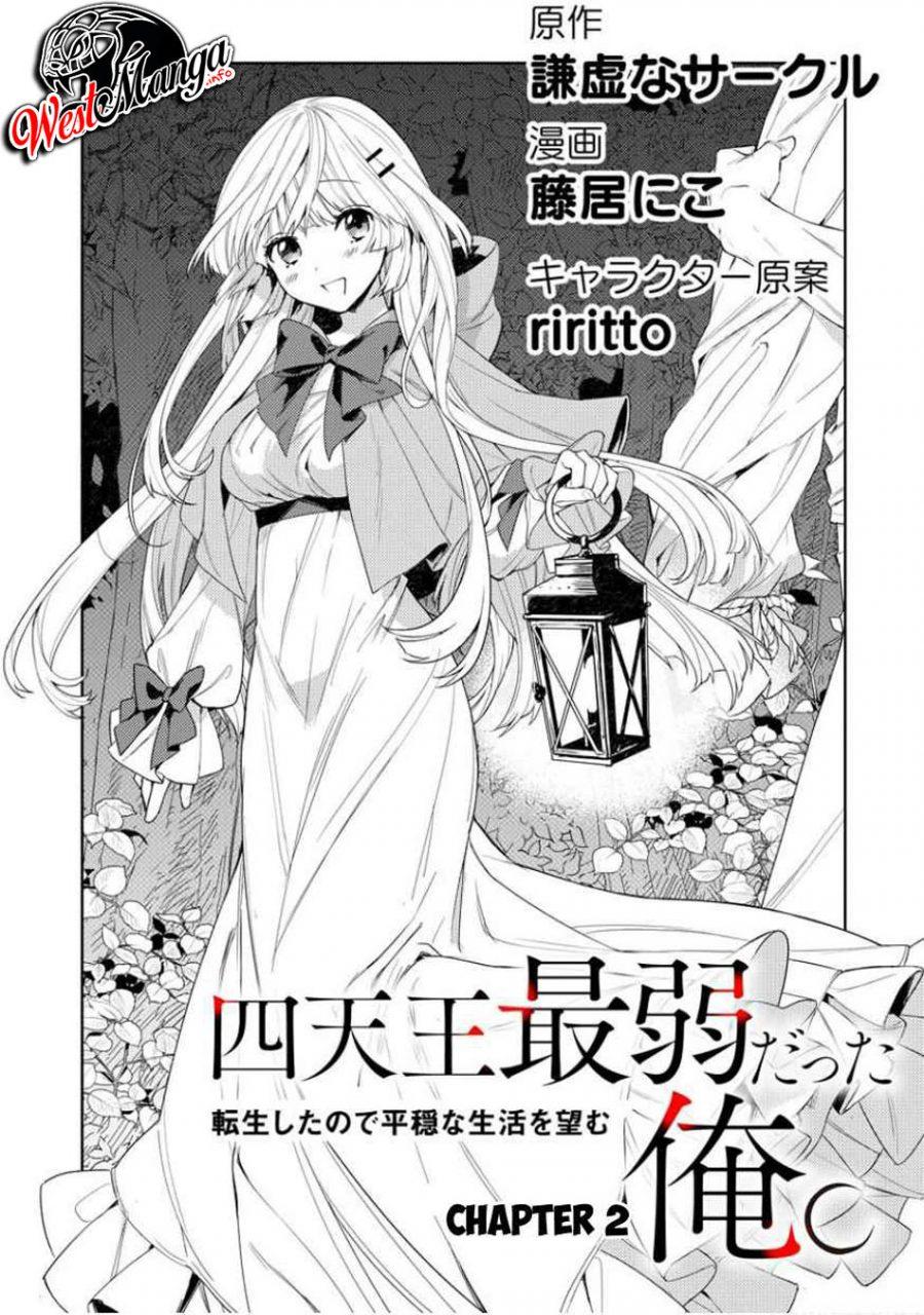 Chapter Komik
              Shitennou Sai Jakudatta Ore. Tensei Shitanode Heionna Seikatsu wo Nozomu Chapter 2 - page 2