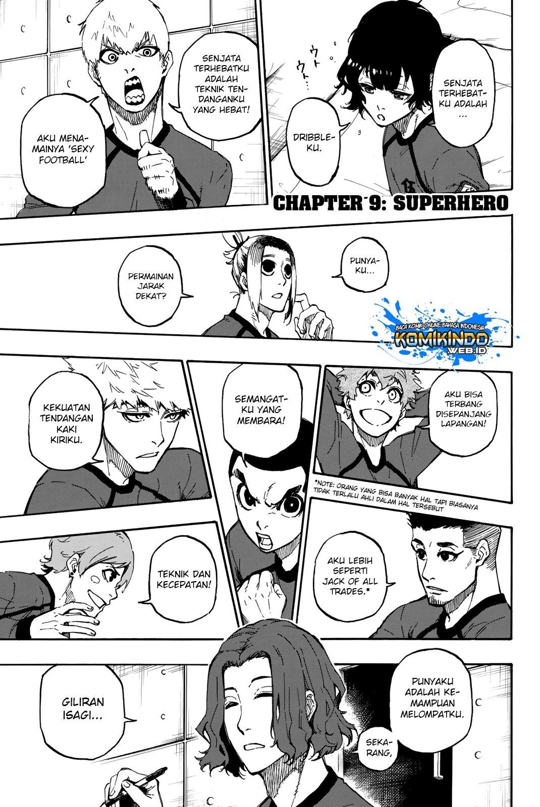 Chapter Komik
              Blue Lock Chapter 9 - page 2