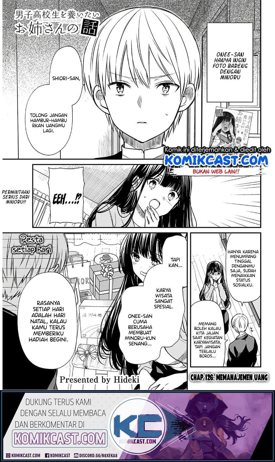 Chapter Komik
              Danshi Koukousei wo Yashinaitai Onee-san no Hanashi Chapter 126 - page 2