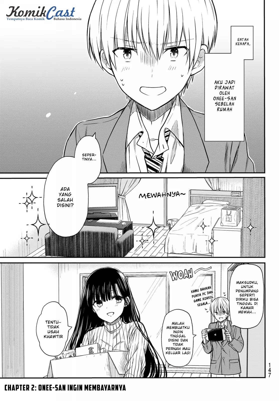 Chapter Komik
              Danshi Koukousei wo Yashinaitai Onee-san no Hanashi Chapter 2 - page 2