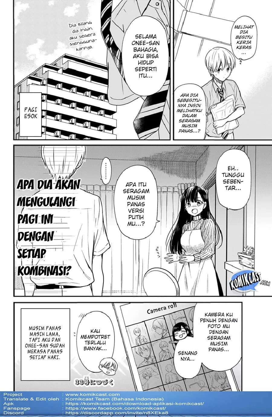 Chapter Komik
              Danshi Koukousei wo Yashinaitai Onee-san no Hanashi Chapter 28 - page 6