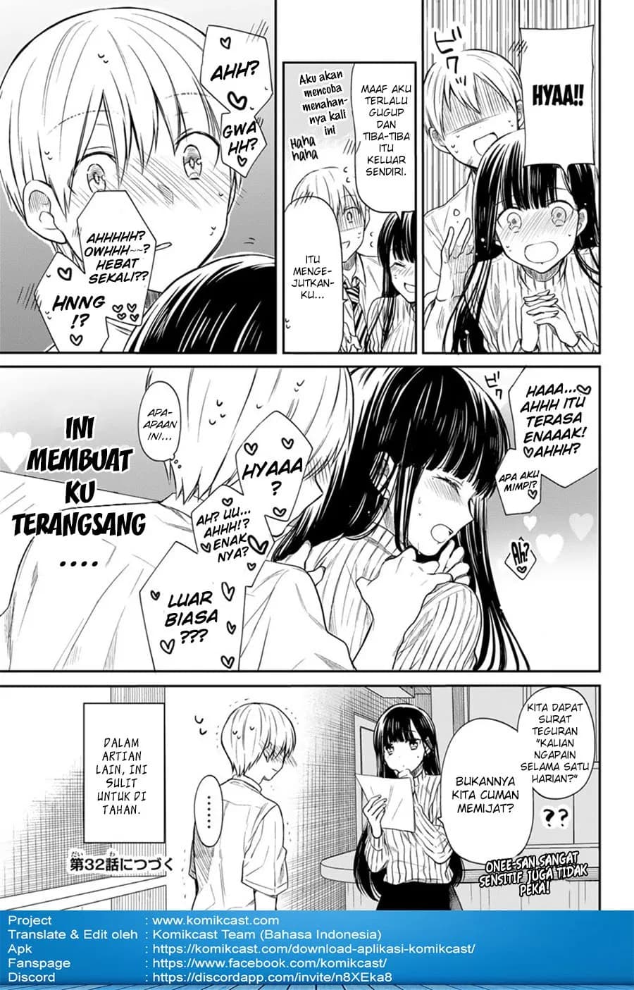 Chapter Komik
              Danshi Koukousei wo Yashinaitai Onee-san no Hanashi Chapter 31 - page 6