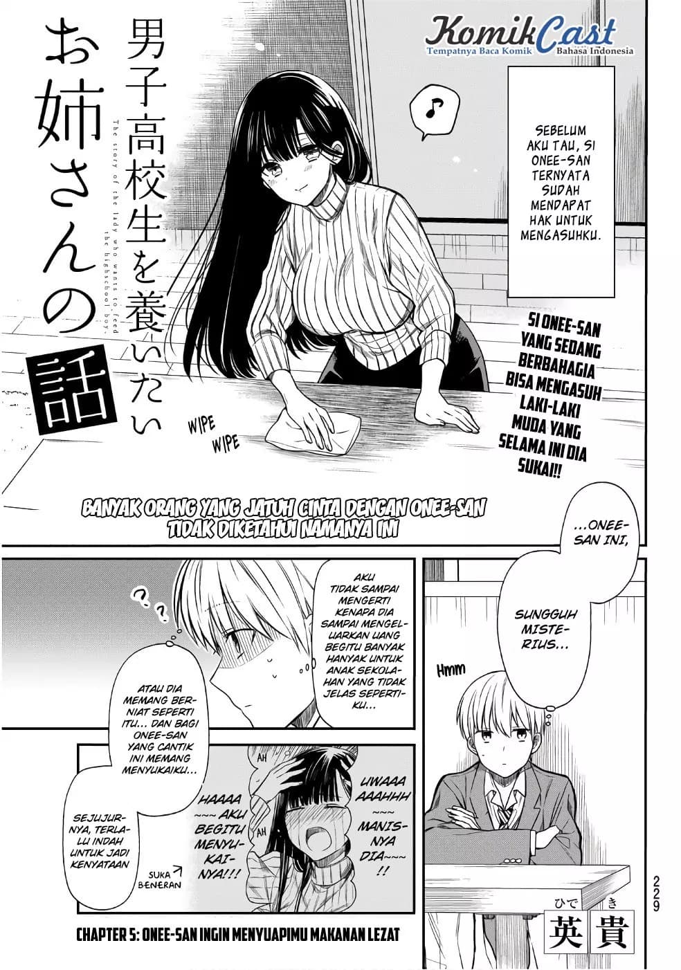 Chapter Komik
              Danshi Koukousei wo Yashinaitai Onee-san no Hanashi Chapter 5 - page 2